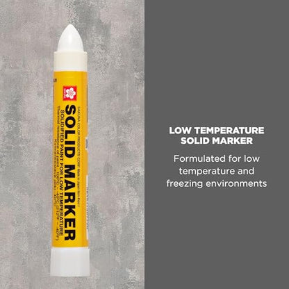 SAKURA Solid Paint Markers with Twist Up Tip - Low Temperature Permanent Marker Pens - Window, Wood, & Glass Marker - White Paint - 1 Pack - size: 1 Count (Pack of 1)