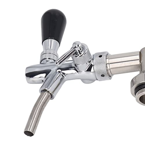 Draft Beer Dispenser, Silver Stainless Steel Beer Keg Dispenser - Odorless, And Regulator Pressure Gauge Accessory Kit For Home Brewing