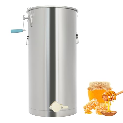Stainless Steel Manual Honey Extractor, Household Beekeeping Machine Honey Presser Beeswax Press Tool Honey Presser Manual Beekeeping Extraction Tool for Honey Fruits Vegetables Juice (Style A) - color: Style A