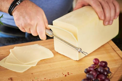 Rosle Stainless Steel Wire Cheese Slicer with Prongs, 9.8-inch