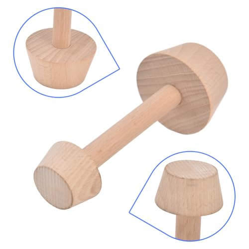 Wooden Egg Tart Tamper, 5.8in Double Side Pastry Press Tool | Baking Shaping Tool For Consistent Tart Shell Forming, Suitable For Home Kitchen Use And Handmade Pastry Preparation Work