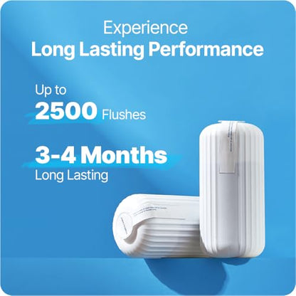 Fresh & Fresh Automatic Toilet Bowl Cleaners - 69 Bottles(UPTO 2500 FLUSHES/Bottle), Commercial and Residential Cleaner 3-4 MONTH Lasting Toilet Bowl Cleaner Bottle - color: Bottle (White), size: 69