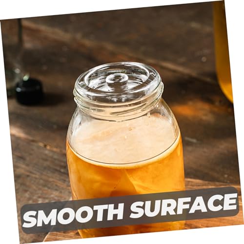 COLLBATH 1pc Fermentation Weight for Wide Mouth Mason Jars Glass Fermenting Lid for Sauerkraut and Kimchi Weight Stone for Optimal Fermentation Environment