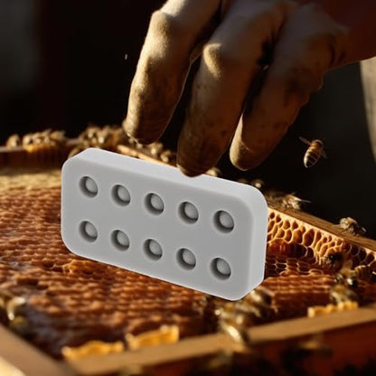 Toddmomy Silicone Beeswax Queen Cup Mold Beekeeping Tool for Queen Rearing Small Size Plastic Grafting Mold Hive Equipment for Beekeepers