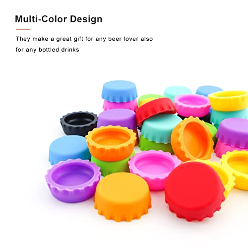 54 PCS Silicone Rubber Bottle Caps, 9 Colors Reusable Beer Caps for Home Brewing Beer, Soft Drink, Wine Bottle, Beer Bottle, Soda Bottles Kitchen Gadgets