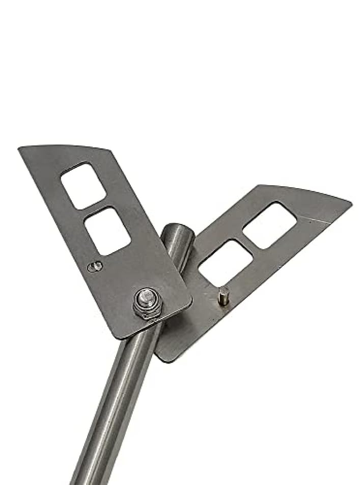 Fermtech 43.2cm(17인치) 스테인리스 스틸 탈기 휩 젓기 완드, 와인 만들기, 홈브루잉, 크래프트 브루 및 콤부차용 패들 탈기 포함 - 믹싱, 젓기 및 가스 제거 용품을 위한 드릴 부착물