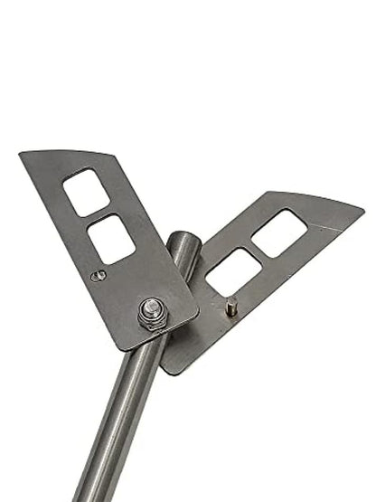 Fermtech 43.2cm(17인치) 스테인리스 스틸 탈기 휩 젓기 완드, 와인 만들기, 홈브루잉, 크래프트 브루 및 콤부차용 패들 탈기 포함 - 믹싱, 젓기 및 가스 제거 용품을 위한 드릴 부착물