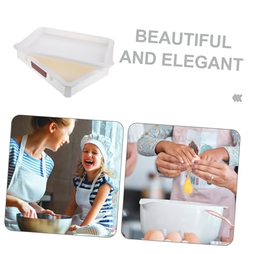 Cabilock Cheese and Storage Container Lid Airtight Proofing Box for Pizza and Cow Cheese Slices for Refrigerator Easy to Clean and Maintain