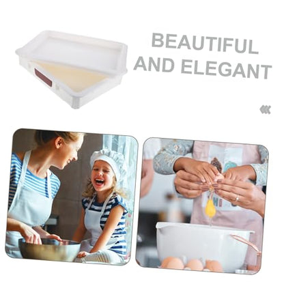 Cabilock Cheese and Storage Container Lid Airtight Proofing Box for Pizza and Cow Cheese Slices for Refrigerator Easy to Clean and Maintain