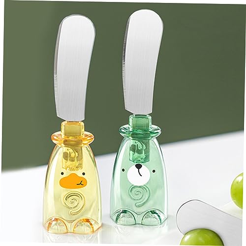 Healifty Stainless Steel Sauce Knife for Cheese Butter Peanut Jam Salad Dressing Bakery Multi-use Knife for Kitchen Tableware