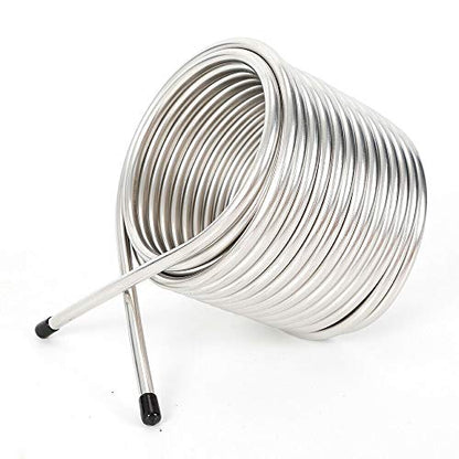 Gdrasuya10 Wort Chiller, Home Beer Brewing Equipment Cooling Coil Pipe Beer Malt Heavy-Duty Garden Hose Fitting, Homebrewing