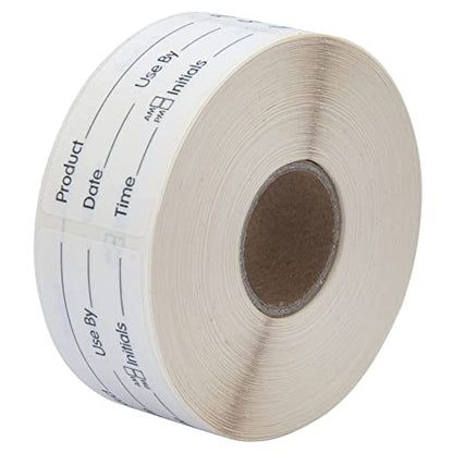 L LIKED 500 Stickers Use by 1 x 2 Inch Dissolvable Food Storage Labels for Containers - color: Black