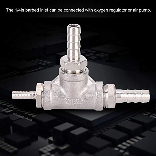 TOPINCN Beer Aerator Kit Household Stainless Steel Sealing Leakproof Beer Brewing Inline 3.2 Micron Aeration Stone for Homebrew Accessories