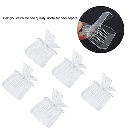5Pcs Plastic Queen Catching Clip Bee Catcher Cage Beekeeping Tool Equipment Clip Cage Catching Tool