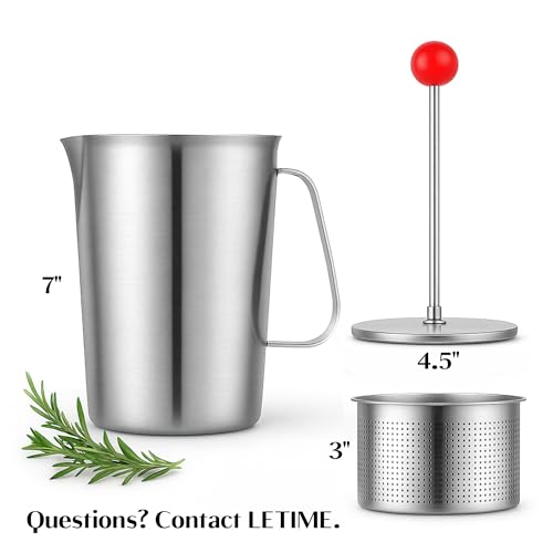 LETIME Multiuses Press - Tincture, Infused Oil, Infused Honey, Tea, Decoction, Herb Separation Press