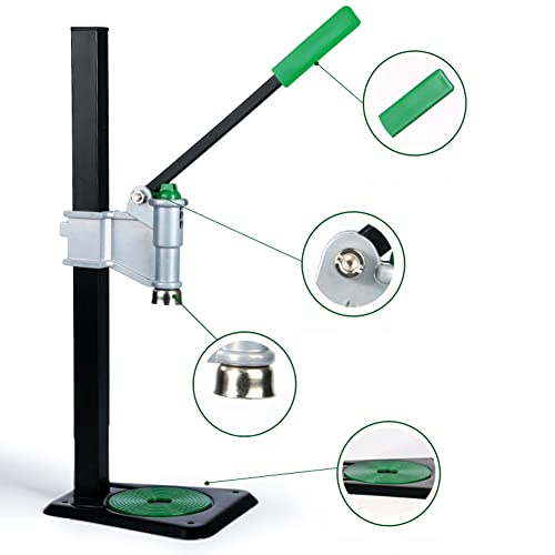 Manual Bottle Capper Tool for Home Brewing,Heavy Duty Strong Metal Easy Action Bench Bottle Capper, Adjustable Height Beer Bottle Capping Machine