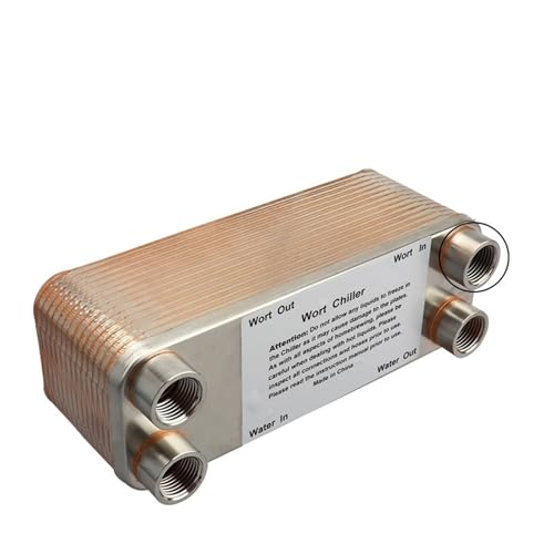 Female Thread 30 Plate Wort Chiller Version 304 Stainless Steel Plate heat exchanger 20mm Garden hose Thread Brewing Chiller