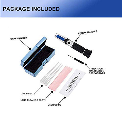 Brix Refractometer with ATC - Hobein Digital Handheld Refractometer for Beer Wine Brewing, Dual Scale-Specific Gravity 1.000-1.130 and Brix 0-32%, Hydrometer in Wine Making and Beer Brewing