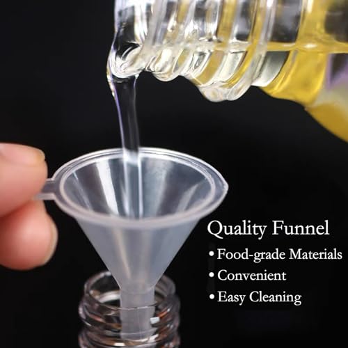 6Pack 2oz Glass Shot Bottles with Caps and Funnels, Boston Round Glass Bottles, Leakage-Proof Ginger Shots Bottles, Wellness Shot Glass Bottles, Suitable for DIY Essential Oils, Juice, Whiskey - color: clear, size: 6