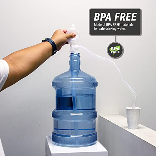 TERA PUMP Versatile Flexible Siphon Pump | Manual, BPA-Free, For Water, Beer, Wine, Gas, Hand Fuel Pump, For Kerosene, Oil - style: 1.8 GPM