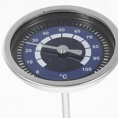 Stainless Steel Kettle with Instant Temperature Display Temperature Gauge Thermometer and Easy to Clean Design, Compatible with Stainless Steel Kettles for Brewing and Cooking