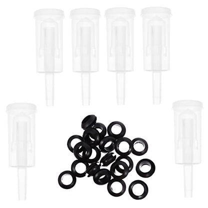 Zerodeko Silicone One-way Valve Plug 6pcs Stopper for Wine Bottles Home Brewing Accessory
