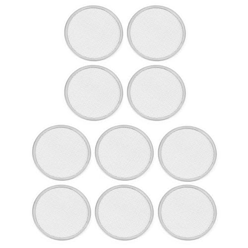 10Pcs Stainless Steel Screen Filter Strainer Lid for 82mm Wide Mouth Mason Jar, Sprouting Lids, Mason Jar Sprouting Lids