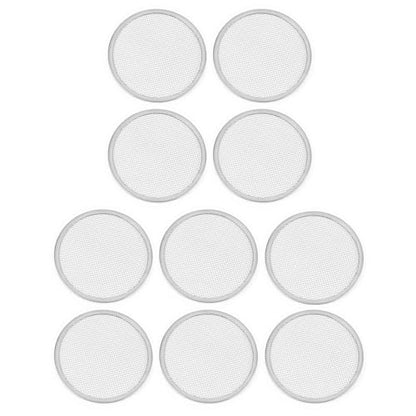 10Pcs Stainless Steel Screen Filter Strainer Lid for 82mm Wide Mouth Mason Jar, Sprouting Lids, Mason Jar Sprouting Lids