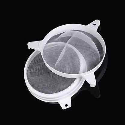 Yardwe Stainer Steel Strainer Filter 1pc Keeping Equipments Filter Keeping Tool Honey Screen Filter Honey Strainer Double Sieve Plastic Honey Strainer Honey Filter Beekeeping Tools