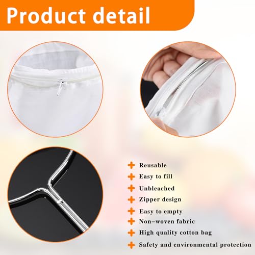 Ultra Fine Mesh Strainer with Stainless Steel Handle, Reusable Food Grade Juice Strainer, Cheesecloth Strainer with Zipper for Nut Milk, Coffee, Butter, Juices and Cheese (Medium) - size: Medium