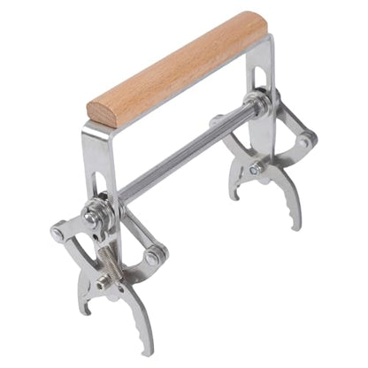 Ergonomic Hives Frame Holder Stainless Steel and Hardwood for Comfortable Beekeeping Hives Frame Removal Tool Wood