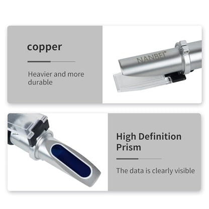 0-32% Brix Meter Refractometer with ATC, brix Refractometer,lab Refractometer forfruit, Fruit Juice,Wine Making - size: 0-32% Brix Meter