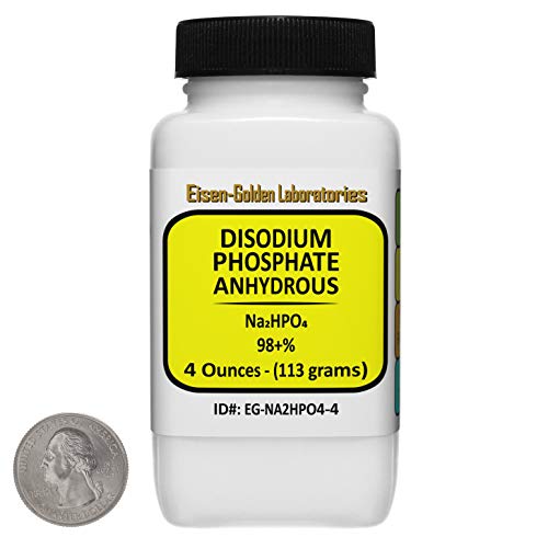 Disodium Phosphate [Na2HPO4] 98+% Food Grade Powder 4 Oz in a Bottle - size: 4 Ounces in 1 Bottle