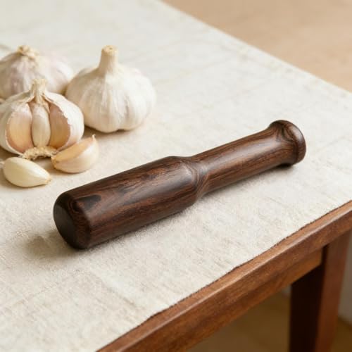 Sauerkraut Pounder Manual Wooden Masher, Vegetable Fermentation Tamper, Pickle Packer Tool, Kitchen Food Prep | Wooden Crusher Tool For Meat Vegetable Pickle Cabbage Food (Gold) - color: Gold