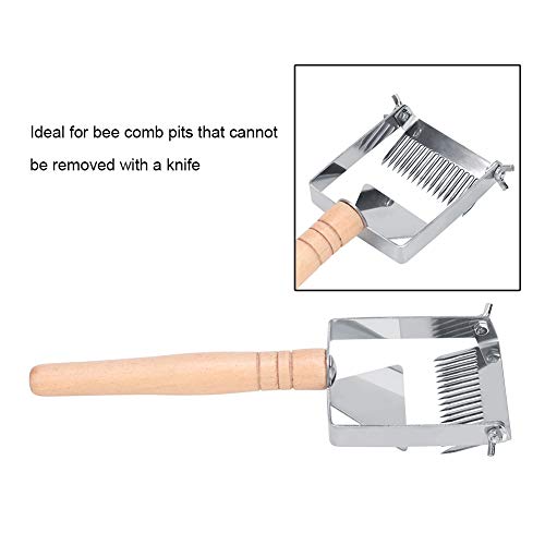 Stainless Steel Adjustable Beehive Scraper, Beekeeping Uncapping Fork Equipment for Efficient Honey Collections