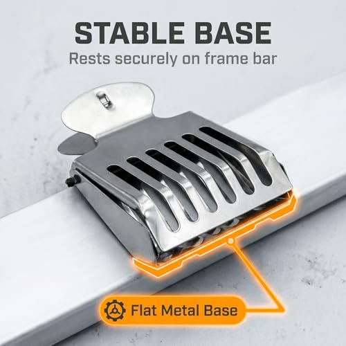 Queen Bee Catching Clip for Beekeeping Hives, Silver-Tone Metal Spring Cage Tool for Inspection and Identification, 1 Piece Handheld Holder Compatible with Queen Marking kit