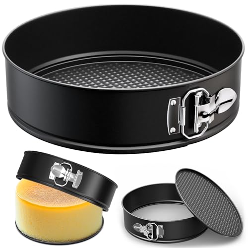 ZeroPone 7 Inch Springform Pan with Removable Bottom, Non-stick Round Spring Form Cake Mold Cheesecake Pan For Baking - size: 7 Inch