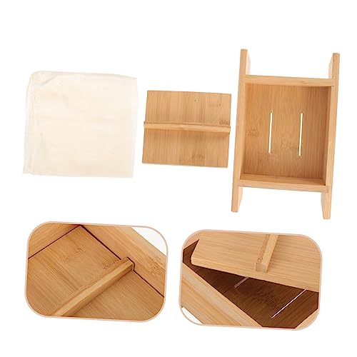 Zerodeko Wooden Tofu Press Mould for Homemade Tofu Kitchen Tool for Cheese Making Use Diy Mold with Lid for Home Cooking