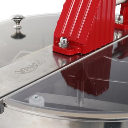 Bonnlo Upgraded Honey Extractor Separator, with 3 Frame, Food Grade Stainless Steel, with Adjustable Height Stands, Beekeeping Pro Extraction Apiary Centrifuge Equipment
