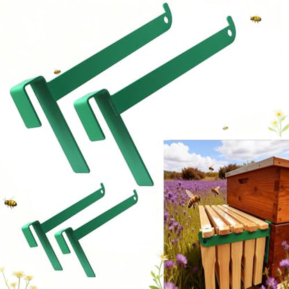 Beehive Frame Holder, 4 Pcs Green Stainless Beehive Inspection Bracket, Bee Hive Stand, Bee Hives Boxes Starter Kit, Beekeeping Frame Support Bracket, Beehive Frame Perch, Beekeeping Supplies - color: GreenA-4pcs