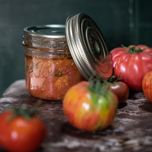 Le Parfait Familia Wiss 16oz (500ml) Wide Mouth Glass Canning Jars – 4PK Made in France, Airtight 2-Piece Lid, Reusable Zero Waste & Eco-Friendly for Kitchen Storage, Meal Prep, Fermentation & Baking - color: 16oz (Set/4)