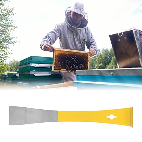 Beekeeper Scraper, 3 in 1 Uncapping Tools Stainless Steel Flat Scraper Honey Cutting Knife Beekeeping Hive Tools with Hanging Hole for Beekeeping Using