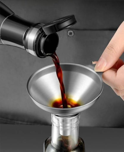3PCS Kitchen Funnels Set,Stainless Metal Funnel for Filling Bottles - Tiny Small Medium Large for Essential Oils,Spice, Cooking,Powder,Flask，Perfume,Dry Ingredients Powde (Silver) - color: Silver