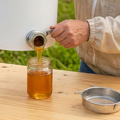 Honey Gate, Stainless Steel Honey Gate Valve for Extractor - 304 Extractor Valve with Leak-Proof Seal for Precise Control, Beekeeping Tool