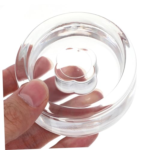 PRETYZOOM Wide Mouth Mason Jar Fermentation Glass Weight Lid for Pickle Can Lids Practical Fermenting Cover for Sauerkraut Kimchi Canning Easy Grip Glass Weight for Home Fermenting Jars
