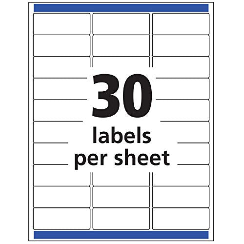 AVERY Clear Address Labels 1 x 2-5/8 inch | Matte Finish | Sure Feed Technology | For Inkjet Printers | 300 Labels, Pack of 5 - size: One Size (Pack of 5)