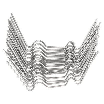 UXCELL 150pcs Greenhouse Glazing Clips, 95mm Stainless Steel W Type Greenhouse Glazing Wire Clips - size: 95mm