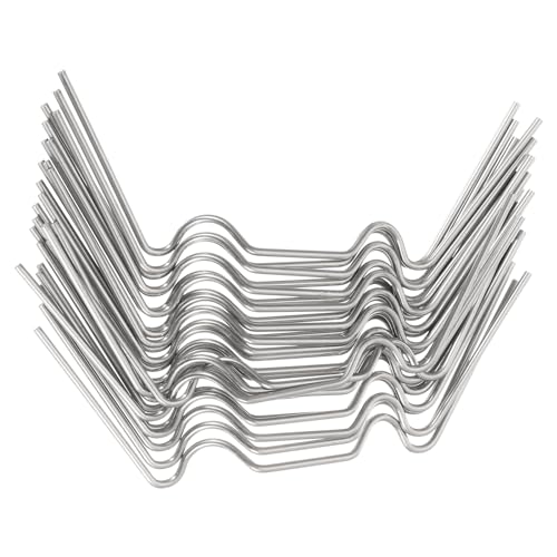 UXCELL 150pcs Greenhouse Glazing Clips, 95mm Stainless Steel W Type Greenhouse Glazing Wire Clips - size: 95mm