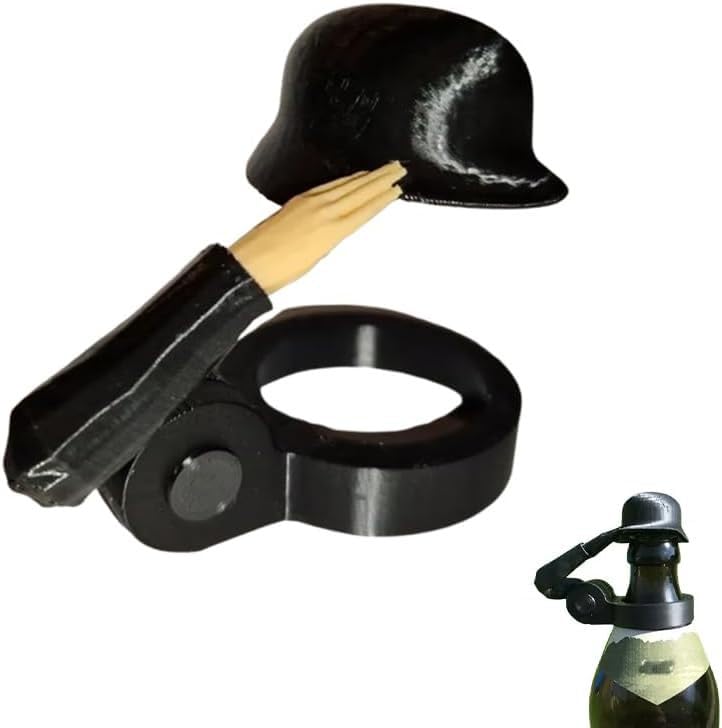 Soldier Salutes Beer Bottle Caps Helmets Efficient Decorative Designs for Party Veterans Enthusiasts
