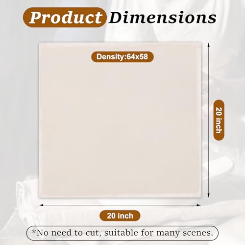 12PCS Reusable Cheese Cloths, Organic Cotton Cheese Cloths 20x20 inches, Suitable For Filtering, With Edges, Cheese-Making, Juicing, Baking and Turkey Cooking.